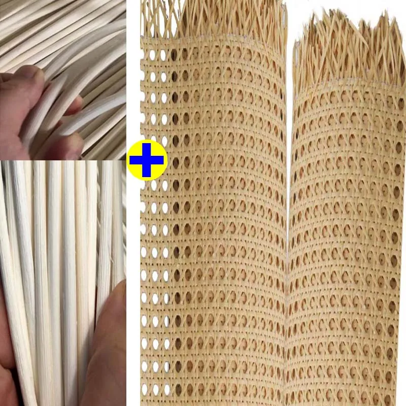 

Natural Indonesian Real Rattan Material Roll With Cane Stick Handmade Weaving Mat Furniture Chair Table Ceiling Cabinet