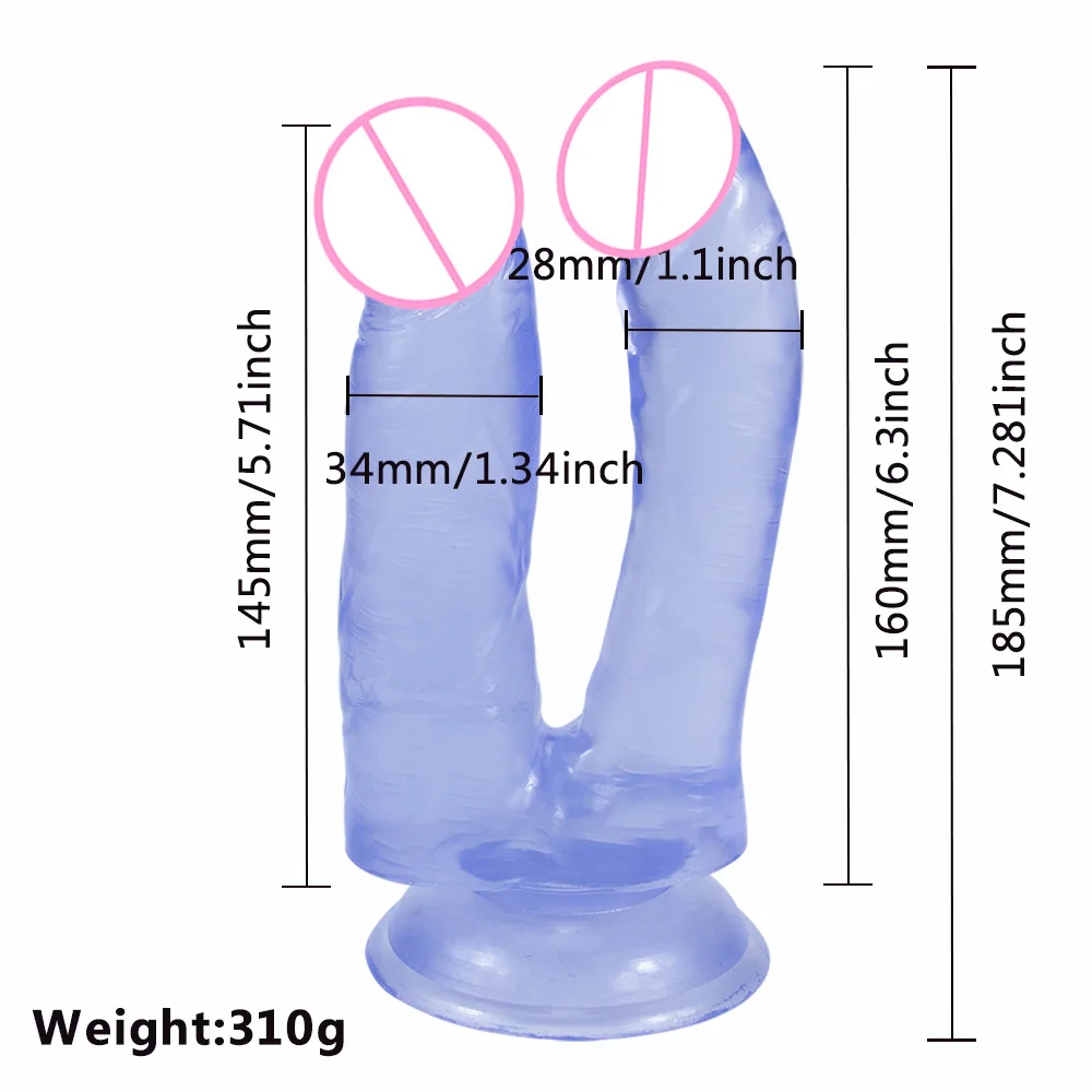 ROUGH BEAST Big Double Triple Dildos Female Masturbation Massager Dildo Anal Plug Toys with Sucker Cup for Women Sex Toy Product