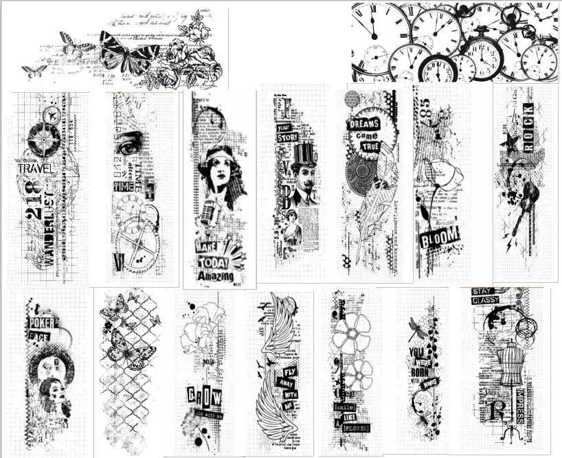 Retro Transparent Clear Stamps for DIY Scrapbooking/Card Making Fun Decoration Supplies  A0212