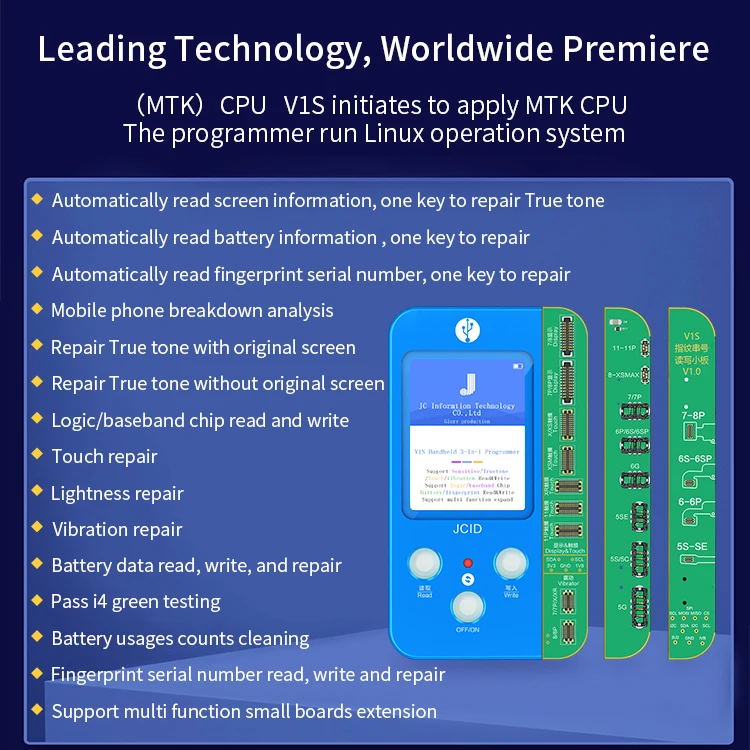 JC V1S  Dot Matrix Board For IPhone X XS MAX XR 11 Pro Max Face ID Dot Projector Data Read Write Repair Programmer Device Board