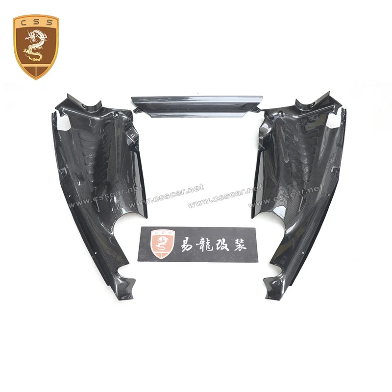 Car Engine Bonnet Cover Interior Decoration Parts Dry Carbon Fiber for 488 GTB