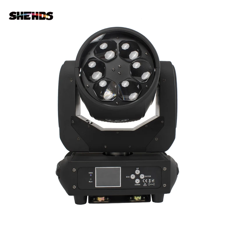 6x40W Six Bee Eye Moving Head Led Beam Zoom Wash RGBW 4in1 Dmx Control For Dj Disco Stage Wedding Party Club Effect Light SHEHDS