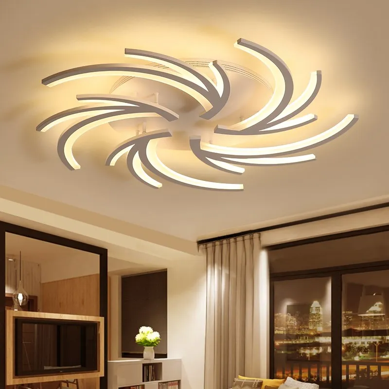 

Minimalist Creative Modern Led Ceiling Lights For Living Room Bedroom White Color Home Led Ceiling Lamp Luminaires AC110V AC220V