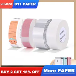 Niimbot D11 Printing Label Sticker Waterproof Anti-Oil Tear-Resistant Price Label Pure Color Scratch-Resistant Label Paper Roll