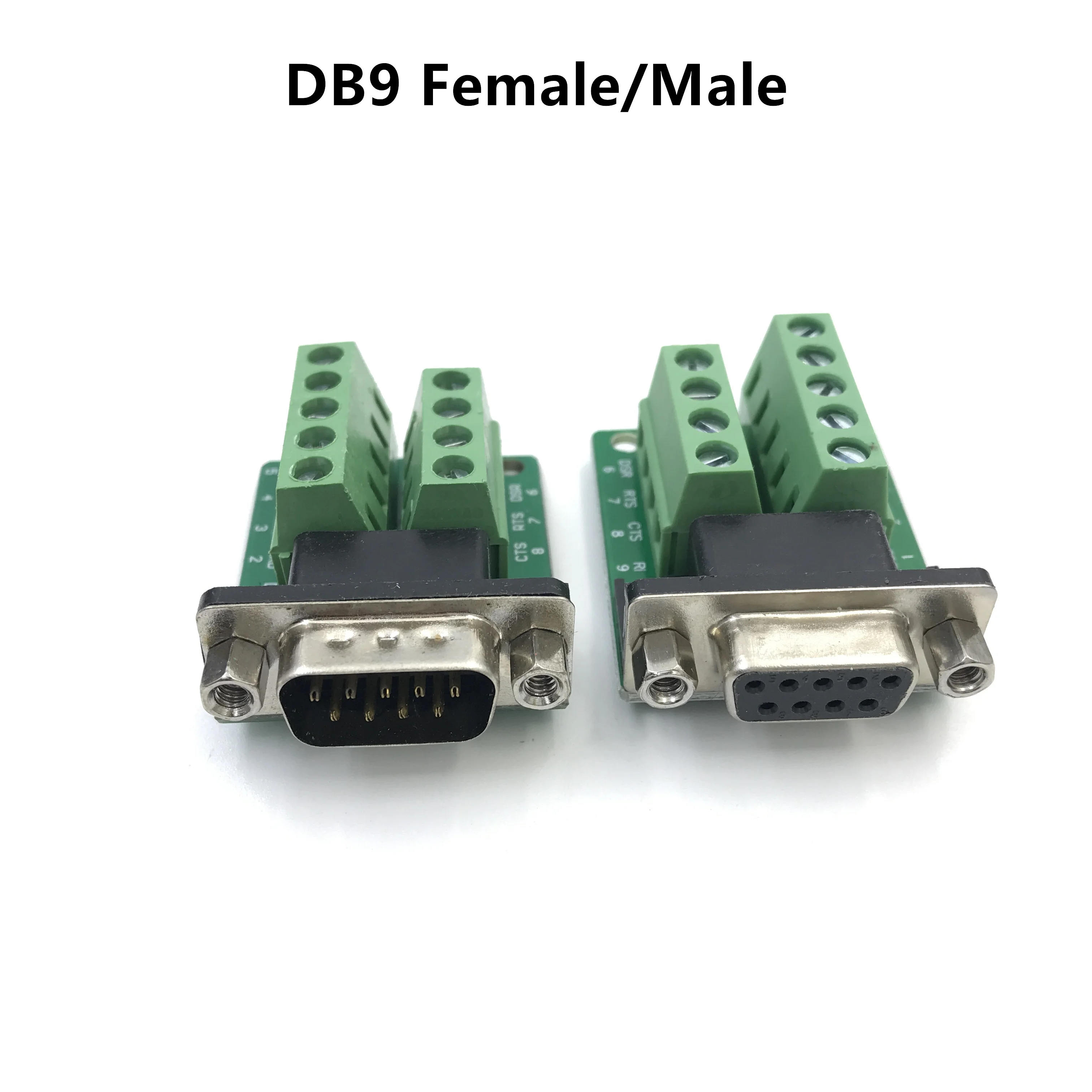 Adaptador hembra macho DB9, módulo de Terminal de señales RS232, conector Serial a Terminal DB9