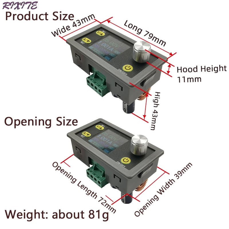 DC DC Buck Converter CC CV 50V 5A โมดูลปรับห้องปฏิบัติการ Power Supply โวลต์มิเตอร์แอมป์มิเตอร์การสื่อสาร