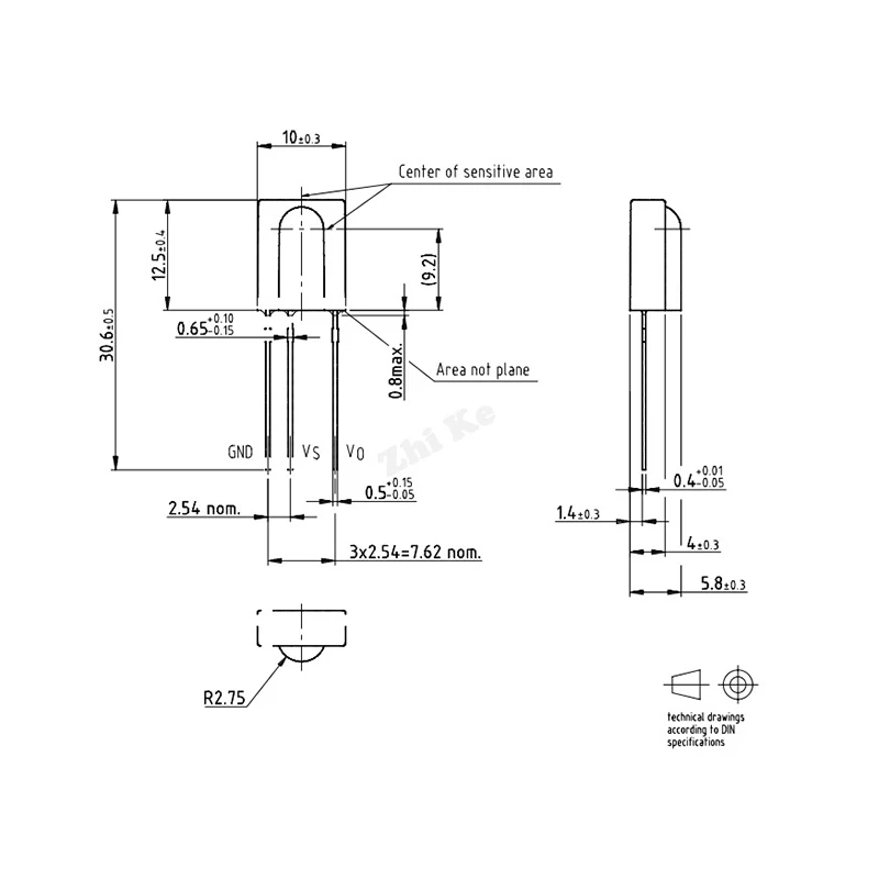 5 PCS/Lot TSOP1738 IC Chips IR Receiver Transmission Sensor Modules for PCM Remote Control Systems