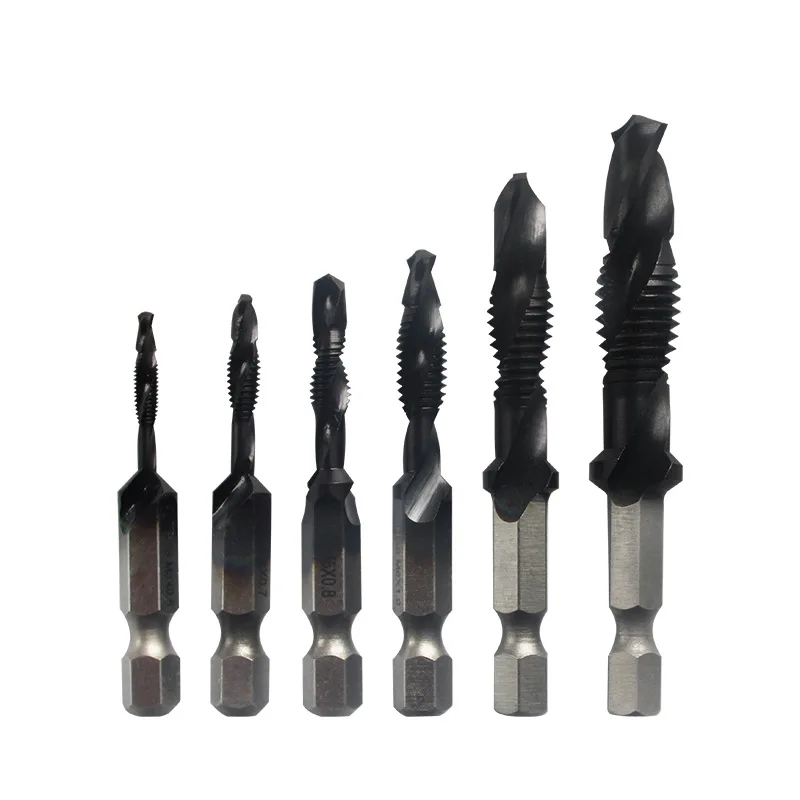 Hex Shank M35 Cobalt Compound Tap Screw Machine Open Hole Tapping Chamfering Integrated Tap M3 M4 M5 M6 M8 M10 Drill Bits