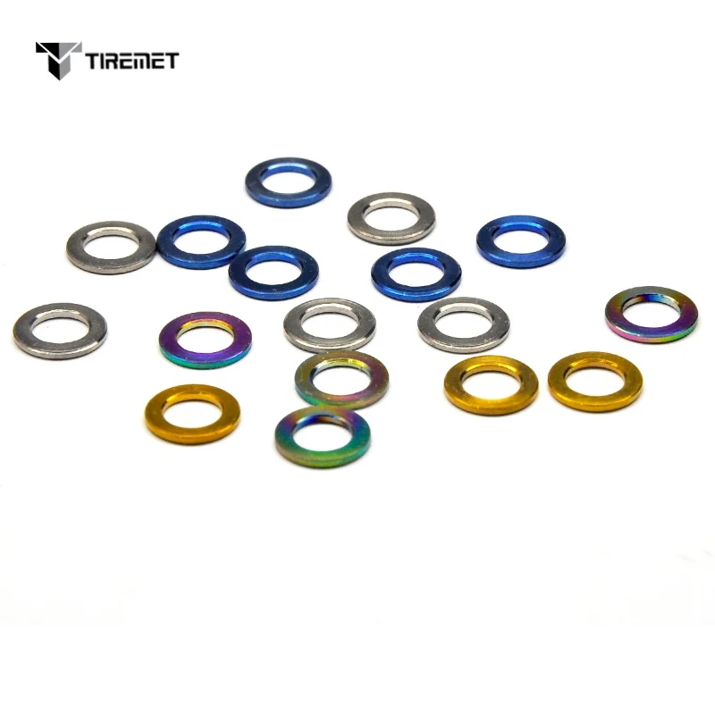 1Pc Titanium Flat Washer M4 M5 M6 M8 M10 DIN912 Spacer Gasket for Bicycle Bike Cycling Motorcycle Car