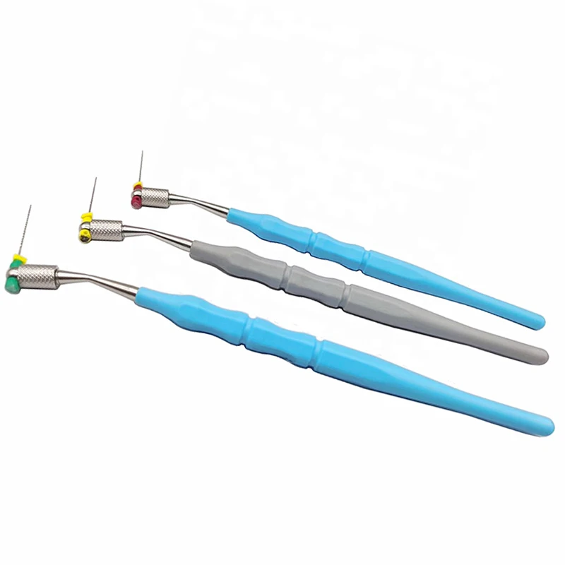 금속 Endo K R H C 기계 회전식 족집게 Endodontic Root Canal 용 Micro Denrtal 파일 홀더