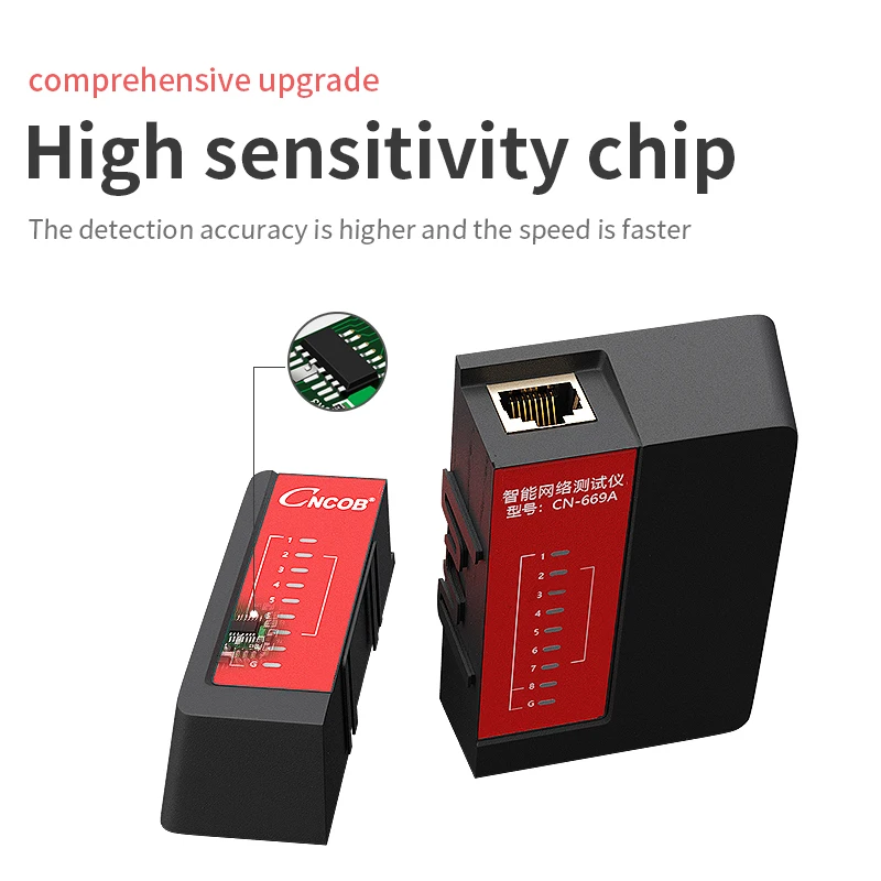 CNCOB RJ-45 إيثرنت كابل اختبار RJ11 RJ12 خط الهاتف الكاشف المقتفي اختبار أداة