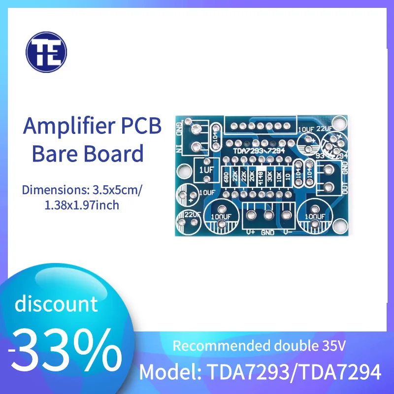 TDA7293/TDA7294 Mono Channel Amplifier Board Circuit PCB Bare Board