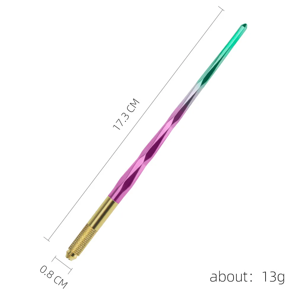 

Light Manual Tattoo Eyebrow Pens For Permanent Makeup Supplies 1Pc Aluminum Pen With Lock-Pin Tech Tattoo Microblading Pen