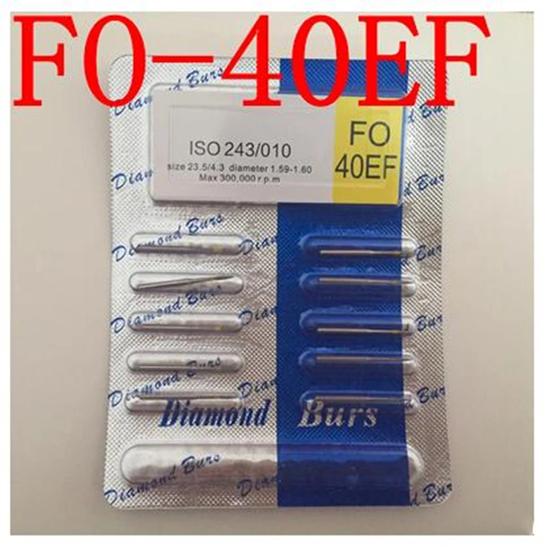 100pcs high wear resistance dental grinding needle Oral dental material high-speed tooth preparation needle FO-40EF