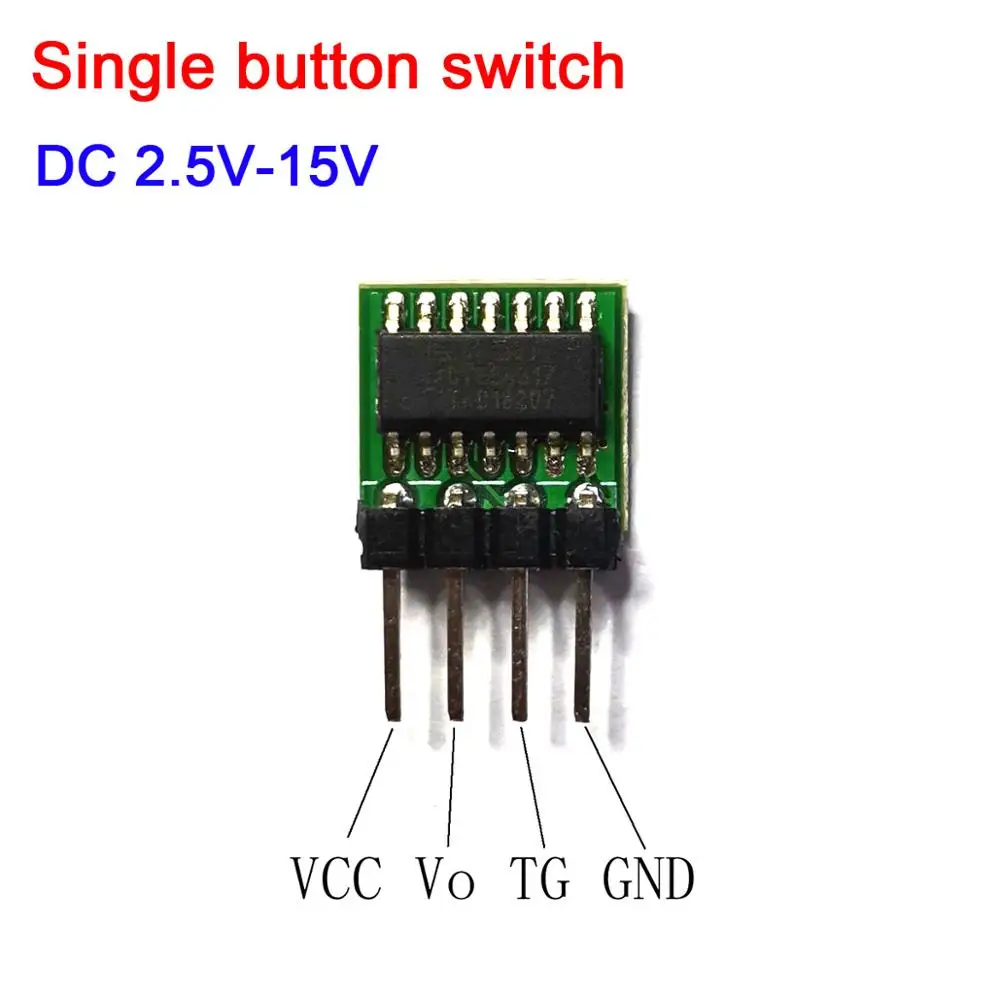 Single button switch ASW12 Single KEY bistable circuit Micro LED Flashlight switch than NE555 circuit DC 2.5V-15V 5V 12V