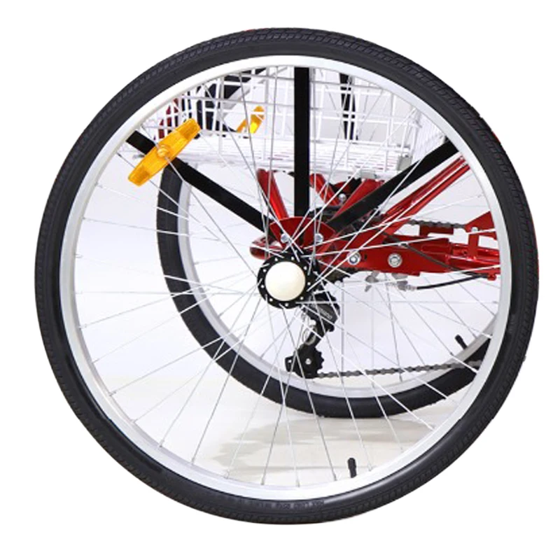 Tricycle Rear Wheel 32 Hole Bicycle Bearing Wheel 26/24/20 Inch*1.75 Tire Three Wheel Bicycle Accessories