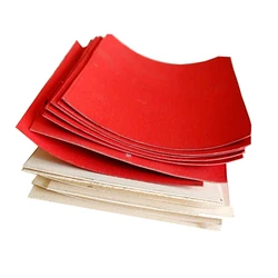 vulcanized fiber paper DIY knife Handle gasket  armfuls septate paper insulation paper red  black 100*100mm