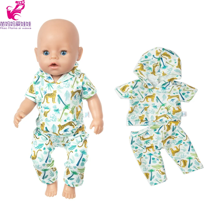 43 CM Baby Doll Clothes Pajama Set Jacket Coat 17 Inch Dolls Jeans Children Gift Toys Outfit