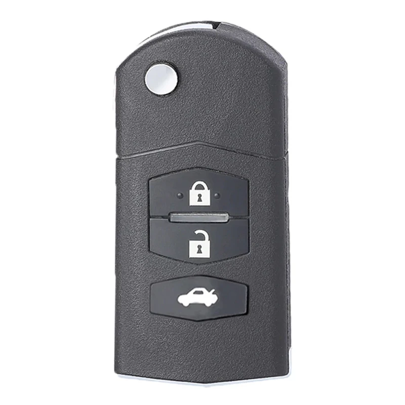 Keyecu SKE126-01 SKE12601 3 Buttons 433MHz 4D63 Chip Upgraded Flip Remote Car Key Fob for Mazda 2 6 2010 2011 2012 2013