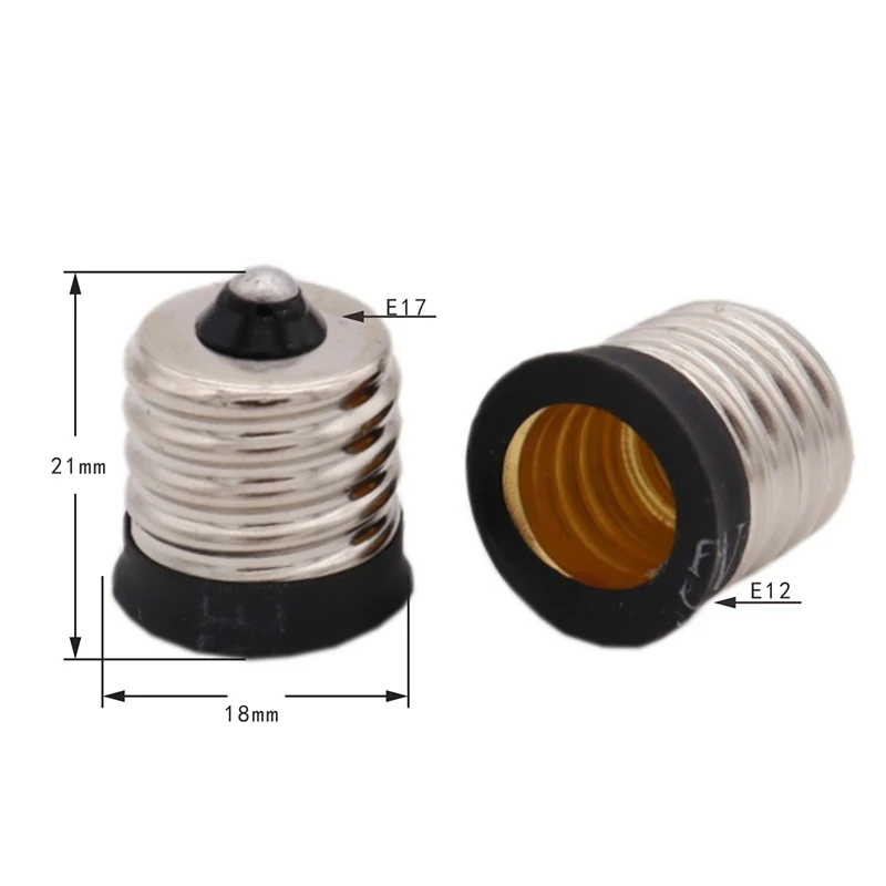 NEW E17 Intermediate To E12 Candelabra Base Light Bulb Socket Adapter Reducer Holder Hot Sale