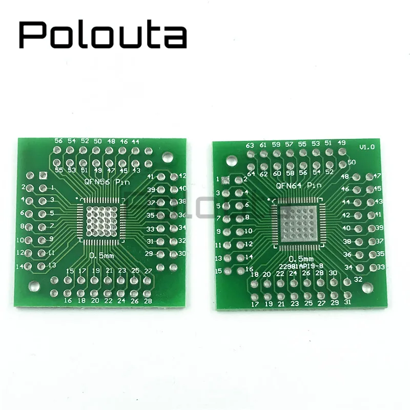 10Pcs Polouta Switchboard QFN56 Patch To Direct Dip Pcb Board Triac Circuit Board Breadboard Adapter Sot Copper Plate Prototype