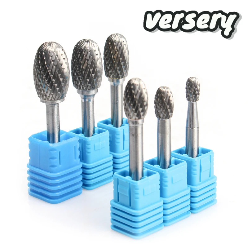 YG8 Alloy Rotary File 1Pc EX Type Double Slot Tungsten Steel Wood Carving Grinding Head Hard Metal Milling Cutter For Copper