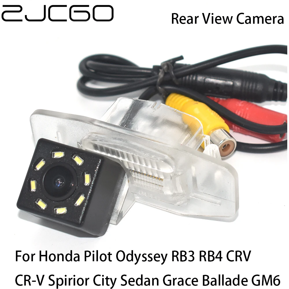 

ZJCGO Car Rear View Reverse Back Up Parking Camera for Honda Pilot Odyssey RB3 RB4 CRV CR-V Spirior City Sedan Grace Ballade GM6