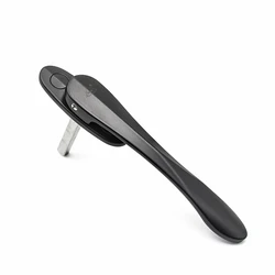 Aluminum Alloy Casement Window Screen Handle Broken Bridge Sword-Shaped Folding Door Thin Flat Square Steel for Home Improvement
