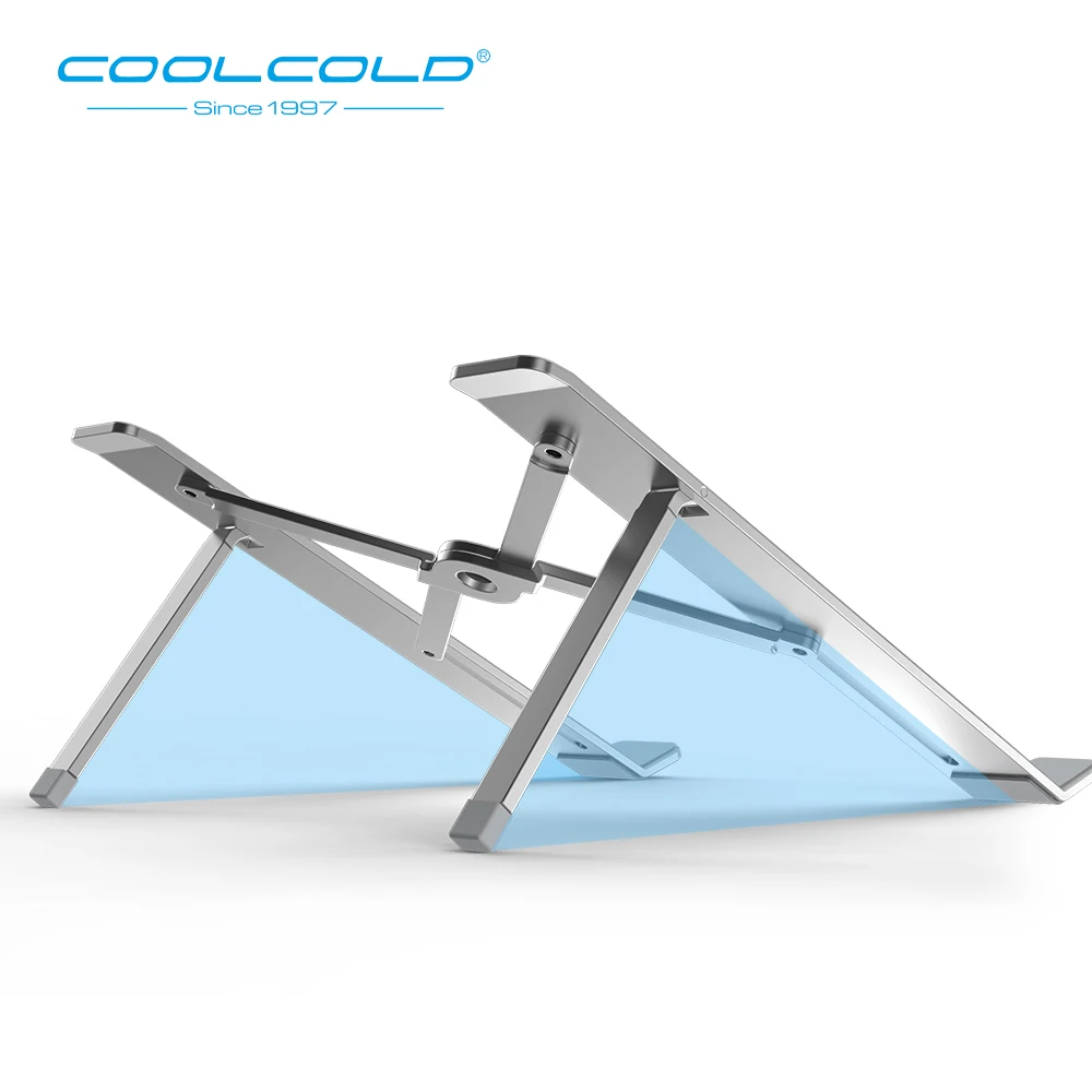 COOLCOLD Laptop Stand Height Adjustable Aluminum Laptop Riser Holder Portable Ergonomic Notebook to 17 inch for MacBook Air Pro