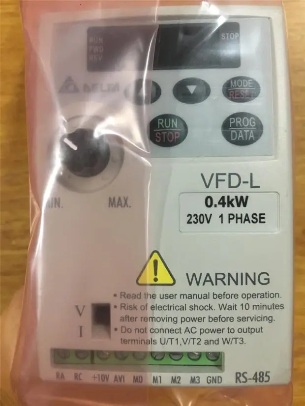 

Инвертор Delta VFD-L 0,1-2,2 кВт VFD004L21A 220 В 0,4 кВт новый оригинальный