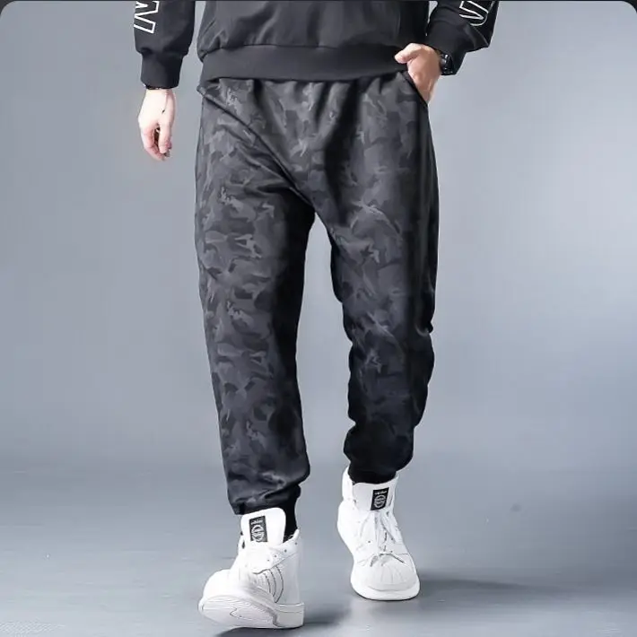 Plus Size 5XL Streetwear Loose Pants Men Joggers 2022 Man Casual camo hip hop Harem Pants Men Camouflage Beam Feet sweatpants