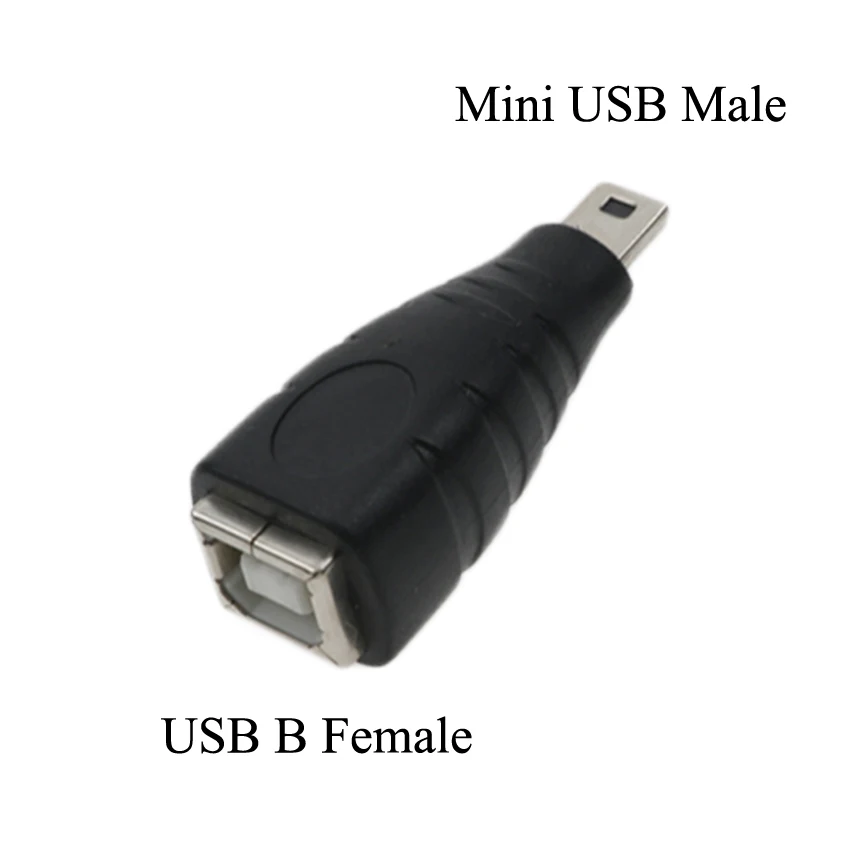 YuXi USB 2.0 Type A B Female to USB A B Male / Mini USB Male Adapter Connector AF BF to AM BM Converter for Printer