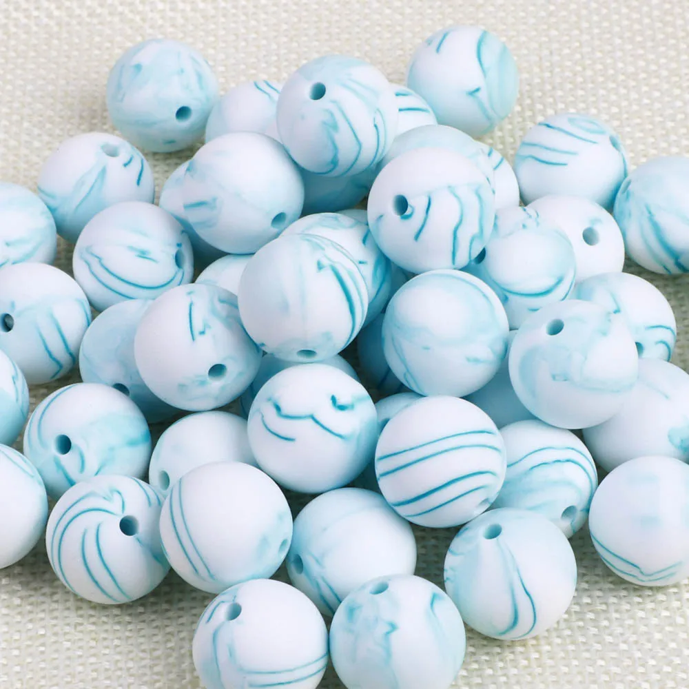 12mm 10Pcs Silicone Beads BPA Free Material for DIY Baby Teething Beads Necklace Toy Gift Food Grade Baby Teether TYRY.HU