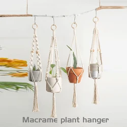 Hanging basket macrame wall hanging planter hangers air plant home decoration handcrafted  plant  hangers