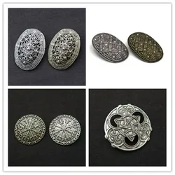 Nordic Viking Amulet fibula Brooches Vegvisir Scandinavian Compass Icelandic Wicca Talisman celt Knot Brooch Badge Pin Viking B