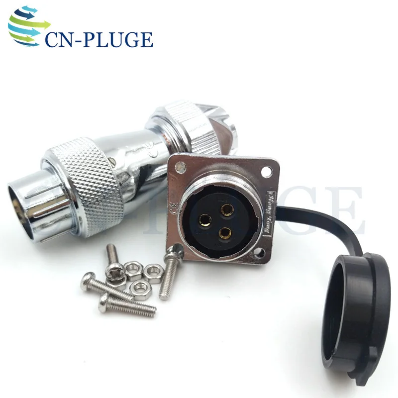 WS20 Type Waterproof 2 3 4 5 6 7 8 9 10 12 pin Automotive  Connector Plug & Socket LED Power Connector IP67