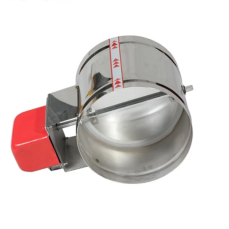 스테인레스 스틸 에어 댐퍼 밸브, 고온 저항 전기 덕트 전동 밸브, 8 인치 환기, 220V, 24V, 200mm