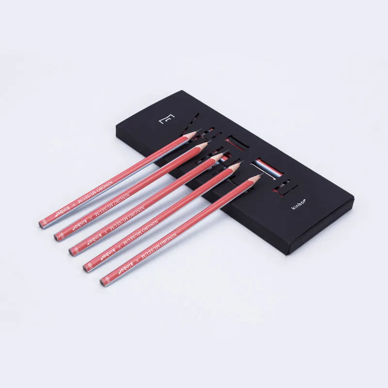 Kinbor ดินสอ 5 ชิ้น/แพ็ค HB หน่วยความจำป้องกันสิ่งแวดล้อมดินสอการเรียนรู้สำหรับสำนักงานโรงเรียน