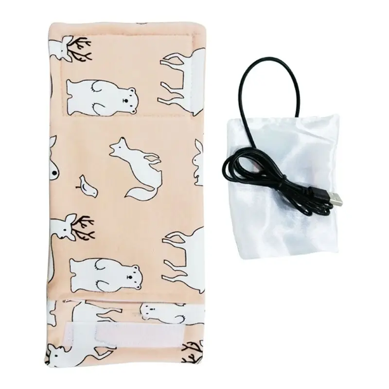 Calentador leche con USB, bolsa aislante portátil para taza viaje, cubierta biberón lactancia para bebé, bolsa calentador, bolsas para biberones alimentación infantil