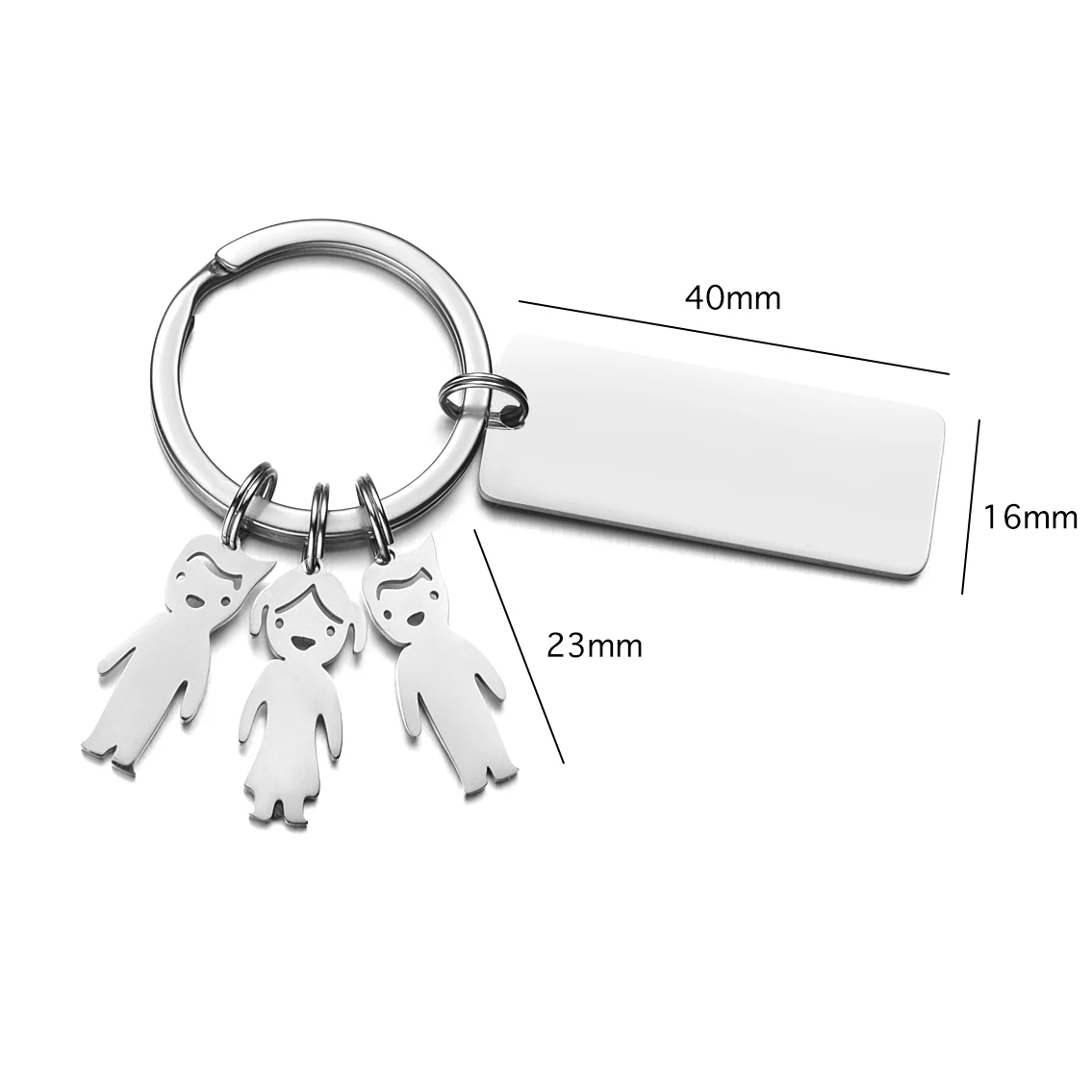 Personalized Keychain Key-Ring Drive Couple Gifts Save Letter Stainless Steel Family Date Name Bother Key-Chain Jewelry