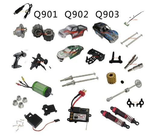 Xinlehong Xlh Q901 Q902 Q903 RC Mobil Suku Cadang Mobil Shell Kolom Ayunan Lengan Gear Diferensial Drive Shaft ESC servo.