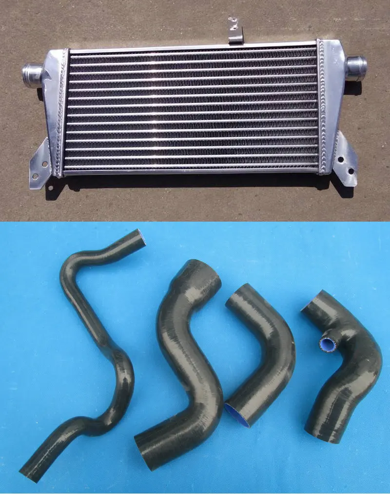 

FMIC Интеркулер + силиконовый шланг для Volkswagen Audi A4 Passat B5 B6 Quattro 1.8T турбопроводная планка и пластина 1996-2006 97 98 99 00