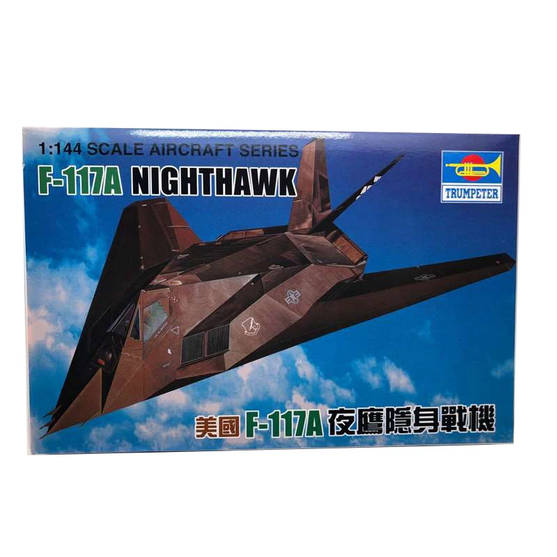 1: 144 USA F-117A NIGHTHAWK Fighter Military Assembled Aircraft Model