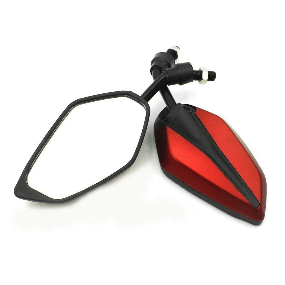 Rearview Mirror 1 Pair 10mm Motorcycle Rearview Side Mirror for H onda Yamah Kawasaki motorbike accessories 2020