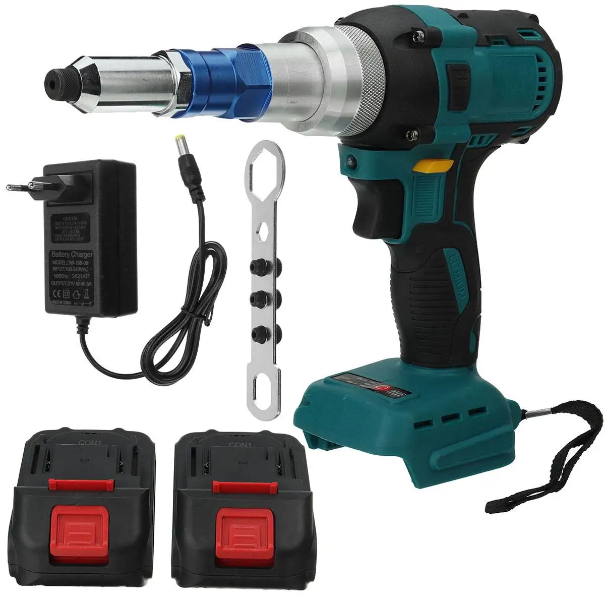 88VF Brushless Electric Rivet Gun Cordless Rivet Nut Gun 3~5.0mm Drill Insert Automatic Riveting Tool For Makita Battery 18V