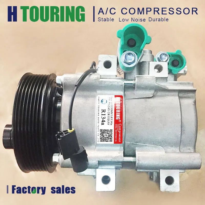 

Air Conditioner AC Compressor HS18 For Kia Sorento 2002 2003 2004 2005 2006 2007 2008 2009 97701-3E350 977013E350 97701 3E350