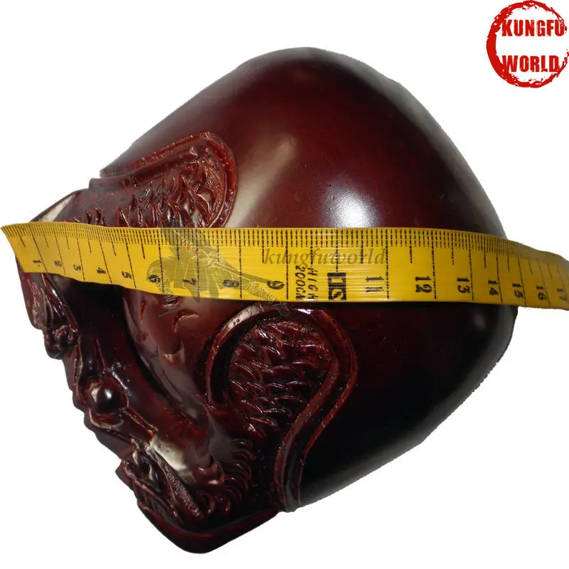 4 inches Buddhist Monk Annatto Wooden Fish Mokugyo Temple Block Muyu Instrument