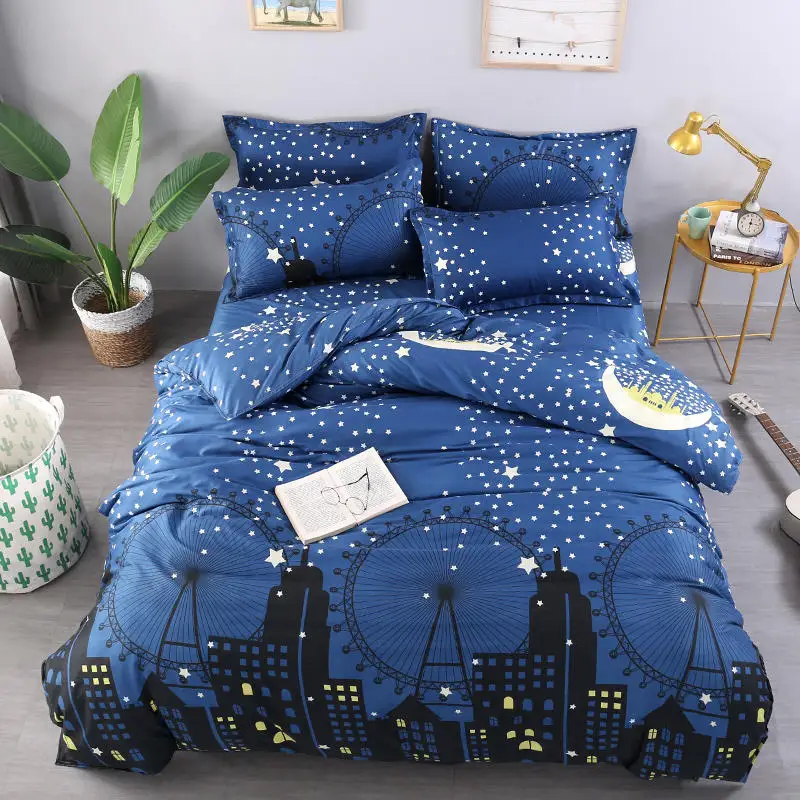 J SALE 1 Pc Duvet Cover/ Quilt Cover/Comforter Cover Size 150*200/180*220/200*230/220*240 Free Shipping（Pillowcase not included）