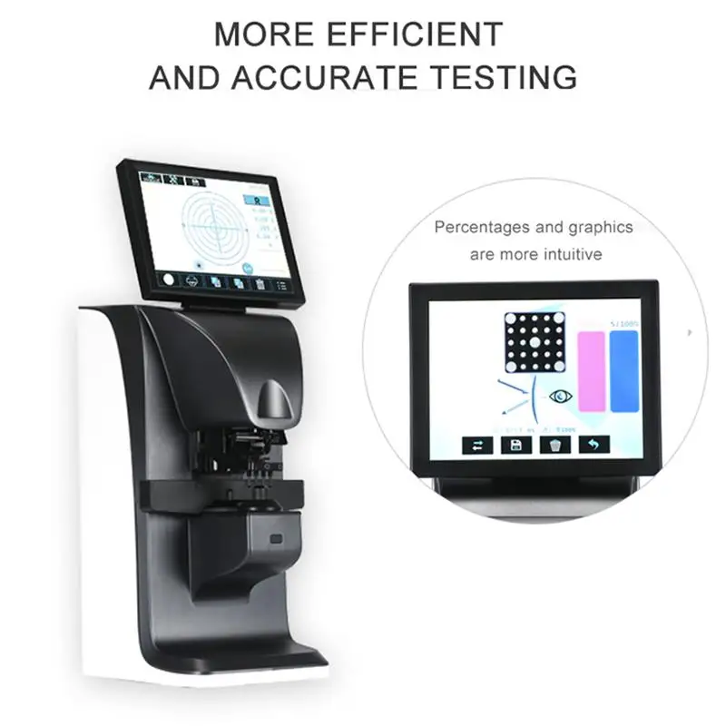 8 Inch Touch Screen Digital Lensmeter Auto Lensometer Focimeter Lensometro D908A With Aluminum Carry Case