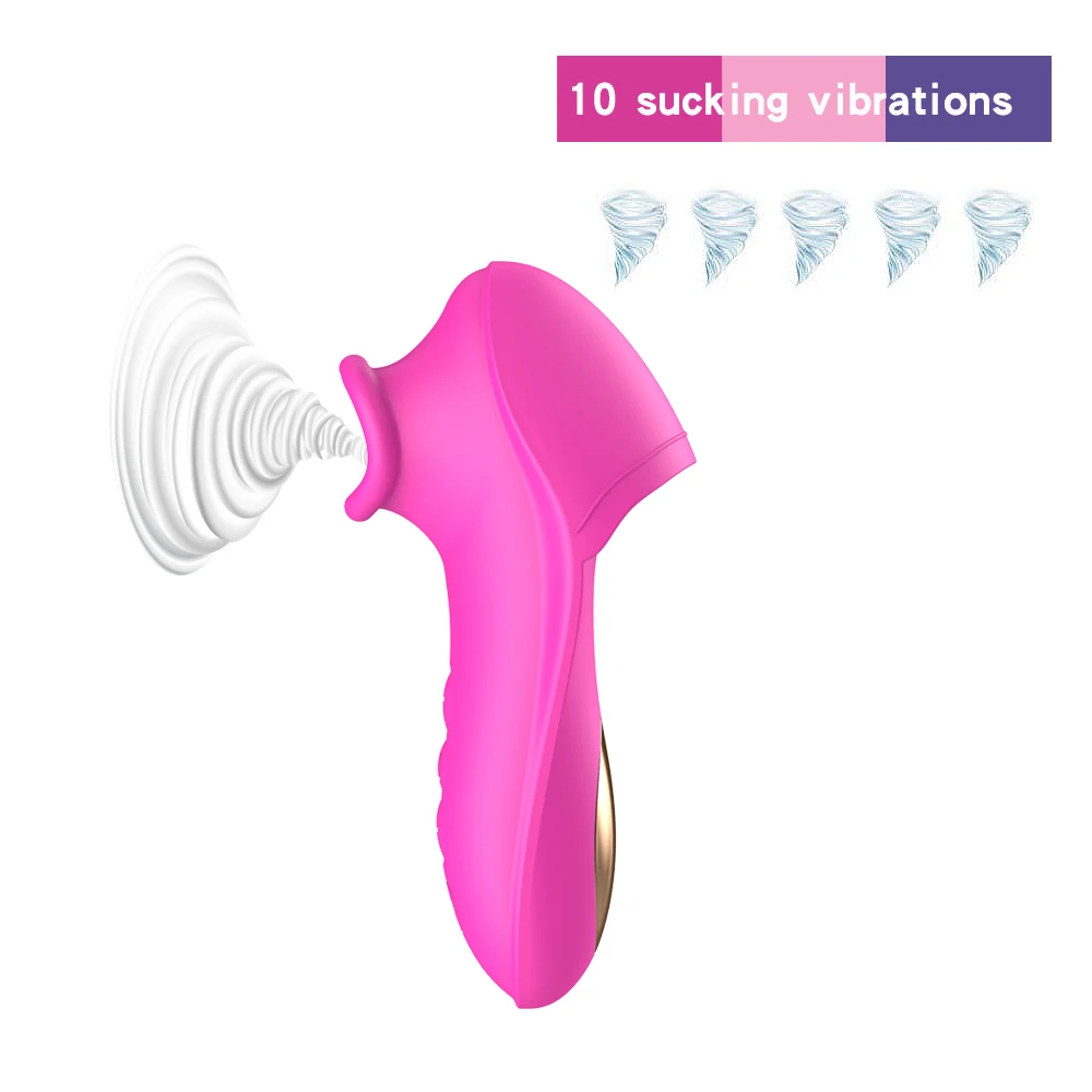 Vagina Sucking Vibrator 10 Speeds Vibrating Sucker Oral Sex Suction Clitoris Stimulator Erotic Sex Toy for Women Sexual Wellness